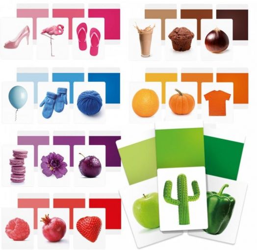 Образователни флаш карти Headu Montessori - Цветове