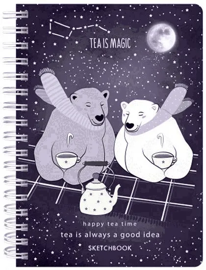 Скицник Drasca Happy Tea Time: Tea Is Magic, A5 60 листа