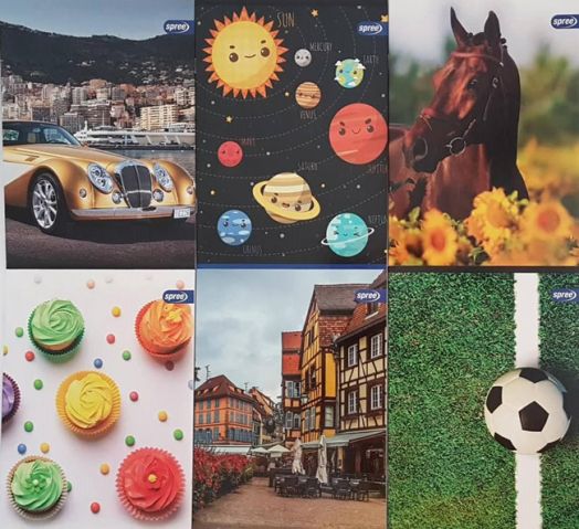 Тетрадка Spree Basic А4, 40 листа с широки редове