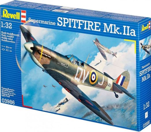 Сглобяем модел - Самолет изтребител Spitfire Mk.IIa