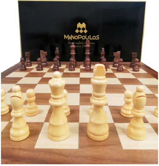 Шах и табла Manopoulos - Орех, 48 х 26 см.