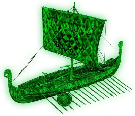 Сглобяем модел - Призрачен викински кораб, светещ в тъмното