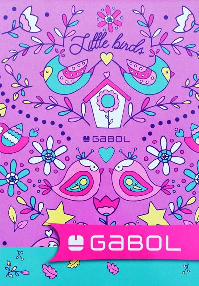 Тетрадка Gabol А5, 40 листа с широки редове, за момичета