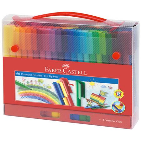 Комплект флумастери Faber-Castell, 60 цвята