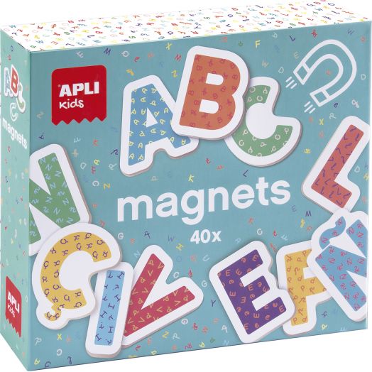 Магнитна игра Apli Kids - Букви, 40 броя
