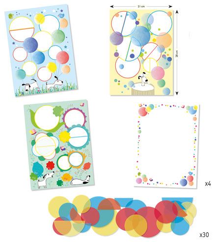 Колажи за най-малките Djeco - Магически кръгове