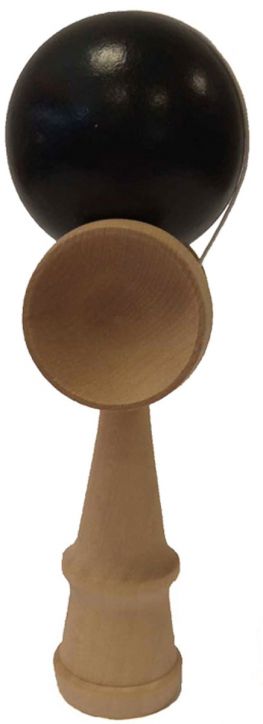 Игра за баланс и сръчност Кендама, черен цвят