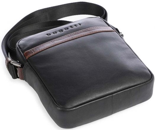 Чанта за през рамо Bugatti Corso Deluxe Crossbody, черна