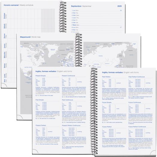 Тефтер - органайзер Miquelrius Dream от септември 2025 до юни 2026 г., ден на страница
