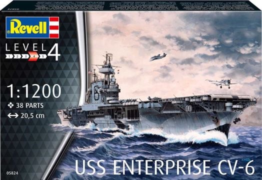Сглобяем модел Revell - Американски военен кораб USS Enterprise CV-6