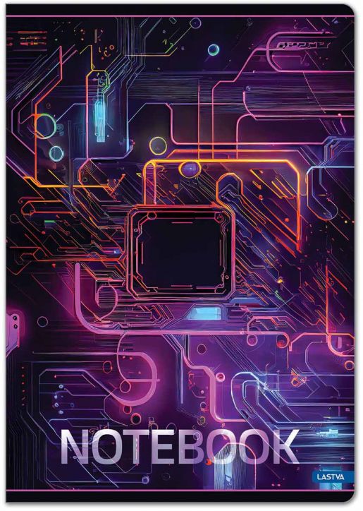 Тетрадка Lastva Matrix A4, 50 листа с широки редове