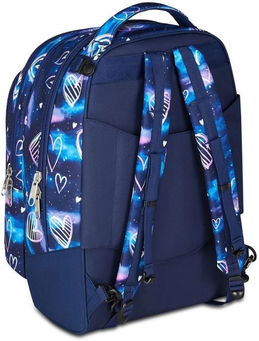 Ученическа раница на колела Seven Detach Heart и телескопична дръжка