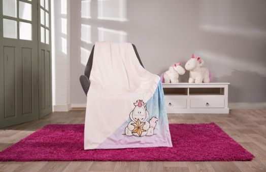 Плюшено одеяло Nici - Еднорог Theodor