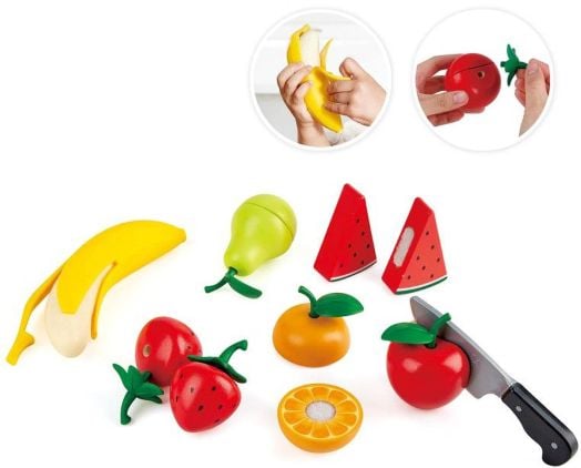 Дървен комплект Hape - Плодове