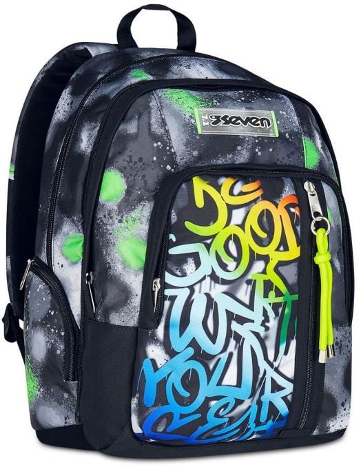 Ученическа раница Seven Dual Detach Spring Paint с две отделения