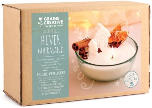 Комплект за правене на свещ Graine Creative - Зимна гурме свещ