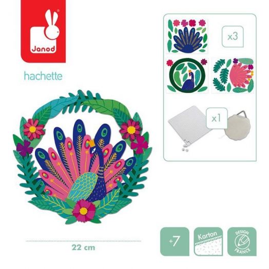 Творчески комплект Janod - Декорация паун