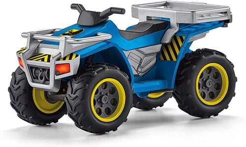 Комплект Schleich: Бягство от велосираптор с АТВ