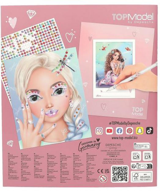 Диамантена книжка за апликации Top Model