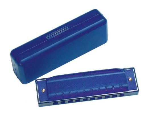 Устна хармоника Goki, в пластмасова кутийка