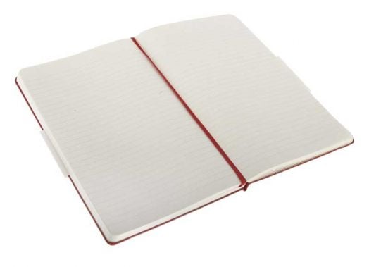 Голям червен тефтер Moleskine, линиран