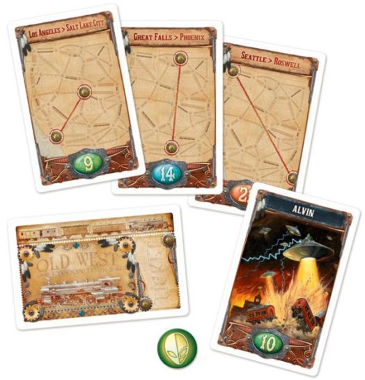 Разширение към настолна игра Ticket To Ride: France + Old West