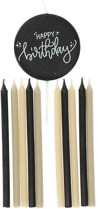 Свещички Folat - Creme Noir, 11 бр.