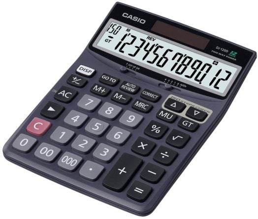 Калкулатор Casio DJ-120DPLUS, черен