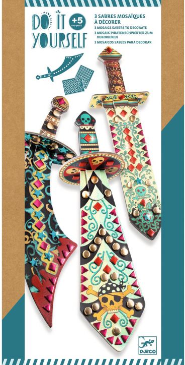 Творчески комплект Djeco - Направи пиратска сабя