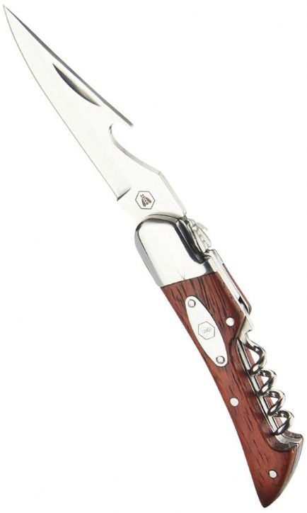 Сгъваем нож с тирбушон Laguiole Foldable Knife With Corkscrew Rosewood
