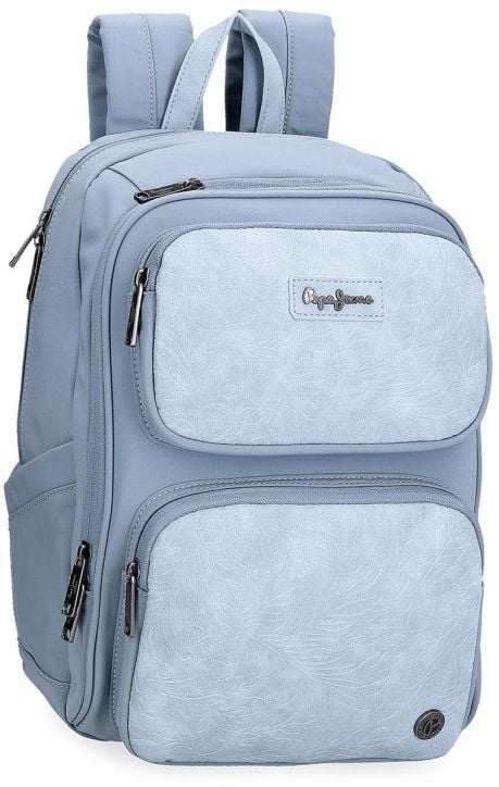 Раница за лаптоп Pepe Jeans Jana Blue с две отделения