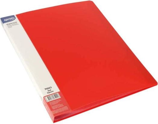 Папка Spree Square с 20 джоба A4, червена