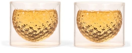 Чаши за уиски Kikkerland - Голф топки, 2 бр.