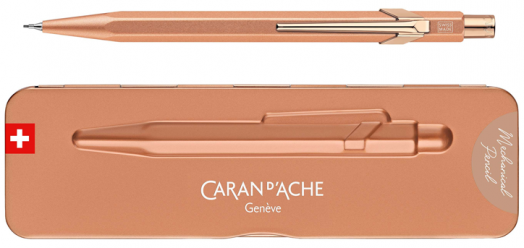 Автоматичен молив Caran d'Ache 844, розово злато