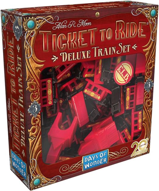 Разширение за настолна игра Ticket to Ride: Deluxe Train Set - Red