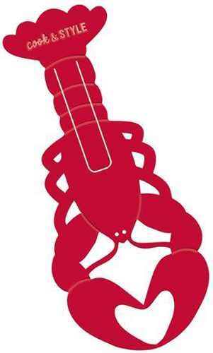 Метален книгоразделител за готвене - Омар