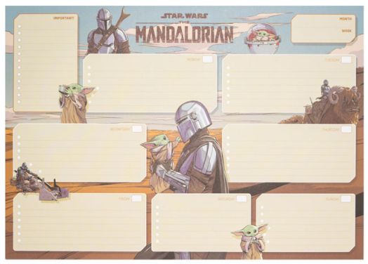 Седмичен планер Star Wars: The Mandalorian А3