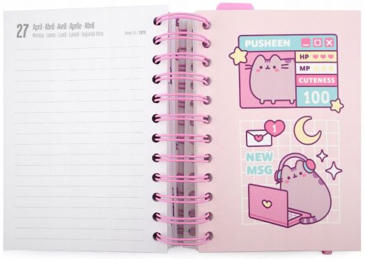 Дневен планер Grupo Erik Pusheen за 11 месеца - август 2025 / юни 2026 година