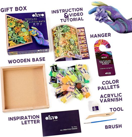 Творчески комплект Okto - Декорация с лек моделин 