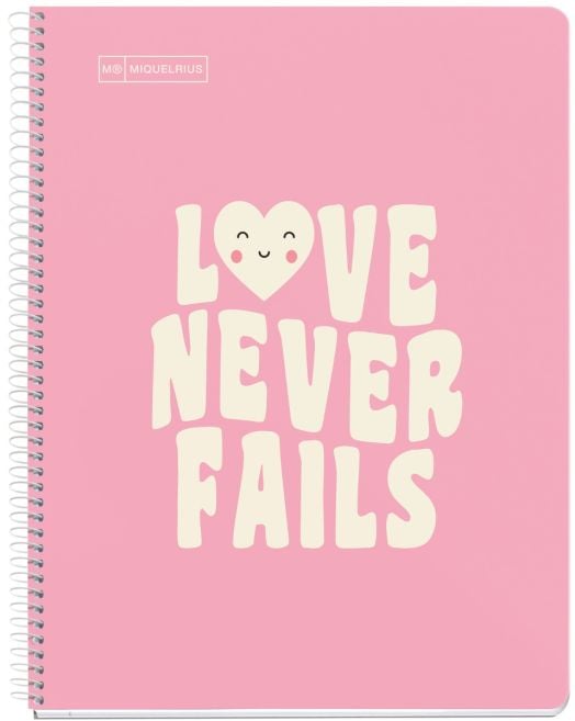 Тетрадка Miquelrius Messages А4 със спирала, 80 листа на широки редове