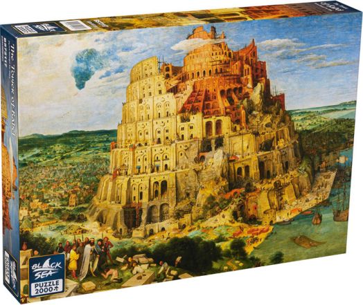 Пъзел Black Sea Puzzles - Вавилонската кула, 2000 части