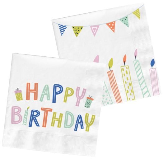 Салфетки Folat - Happy Birthday, 20 бр.