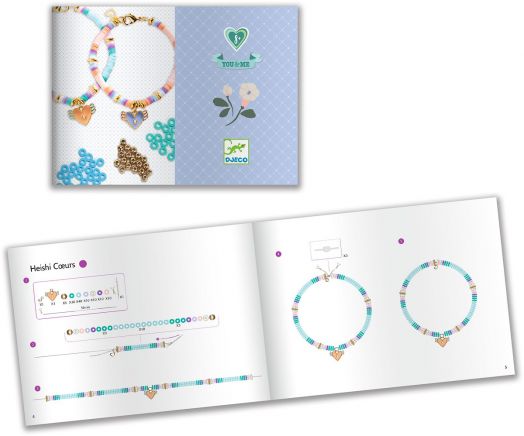 Креативен комплект Djeco: Направи си гривни - Heishi