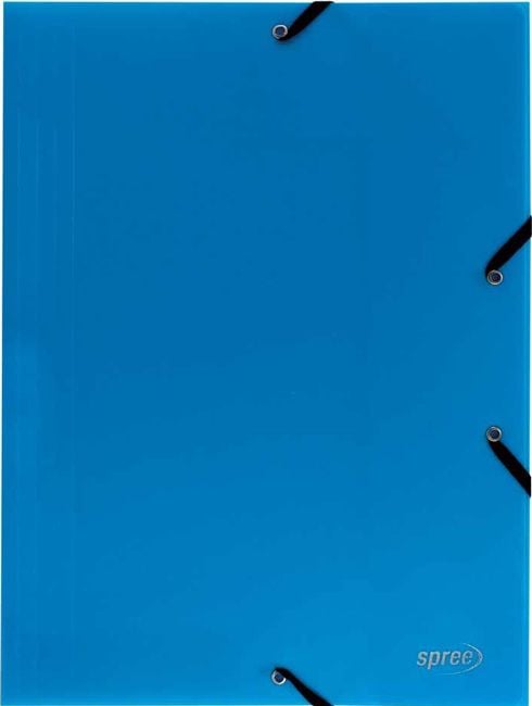 Папка Spree с ластик A4, светлосиньо