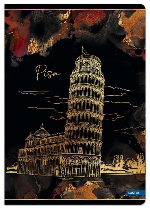 Тетрадка Lastva Gold City А4, 50 листа с широки редове