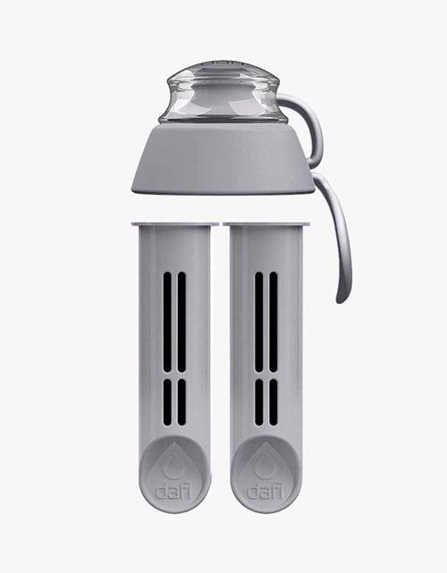 Комплект филтри за бутилка Dafi + подарък капачка, сиви