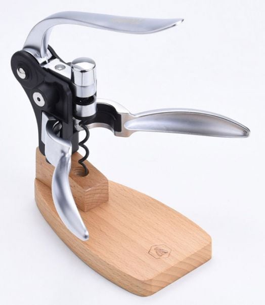Тирбушон Laguiole с дървена стойка