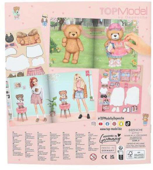 Книжка със стикери Top Model - Team Teddy