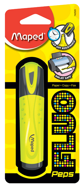 Текстмаркер Maped Fluo Peps, жълт