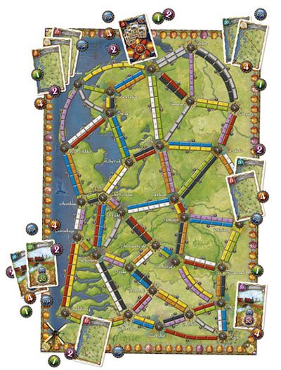 Разширение за настолна игра Ticket to Ride: Nederland